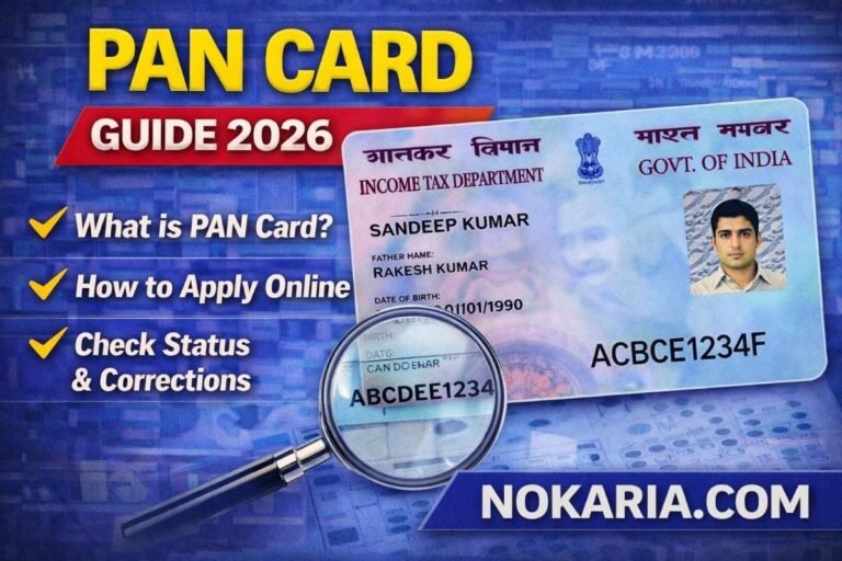 PAN Card — Complete Guide 2026 | What It Is, Benefits, How to Apply & Status Check